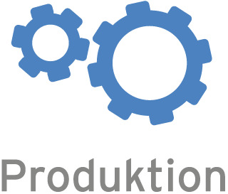 Zirkuläres Design Icon Produktion (Deutsch)