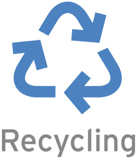 Zirkuläres Design Icon Recycling (Deutsch)